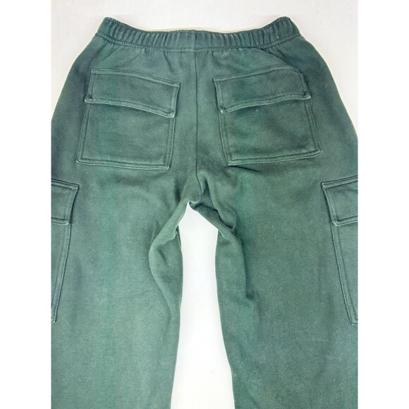 Aritzia Sweat Fleece Cargo Sweatpants Womens XS Green Mega Fit Stretch - Picture 9 of 10